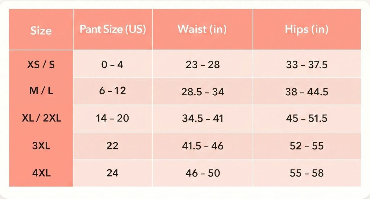 Size Guide: